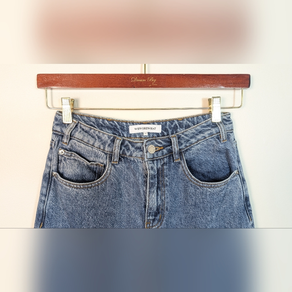 WeWoreWhat Wide Leg Baggy Denim Jeans Size 26 - Picture 2 of 12